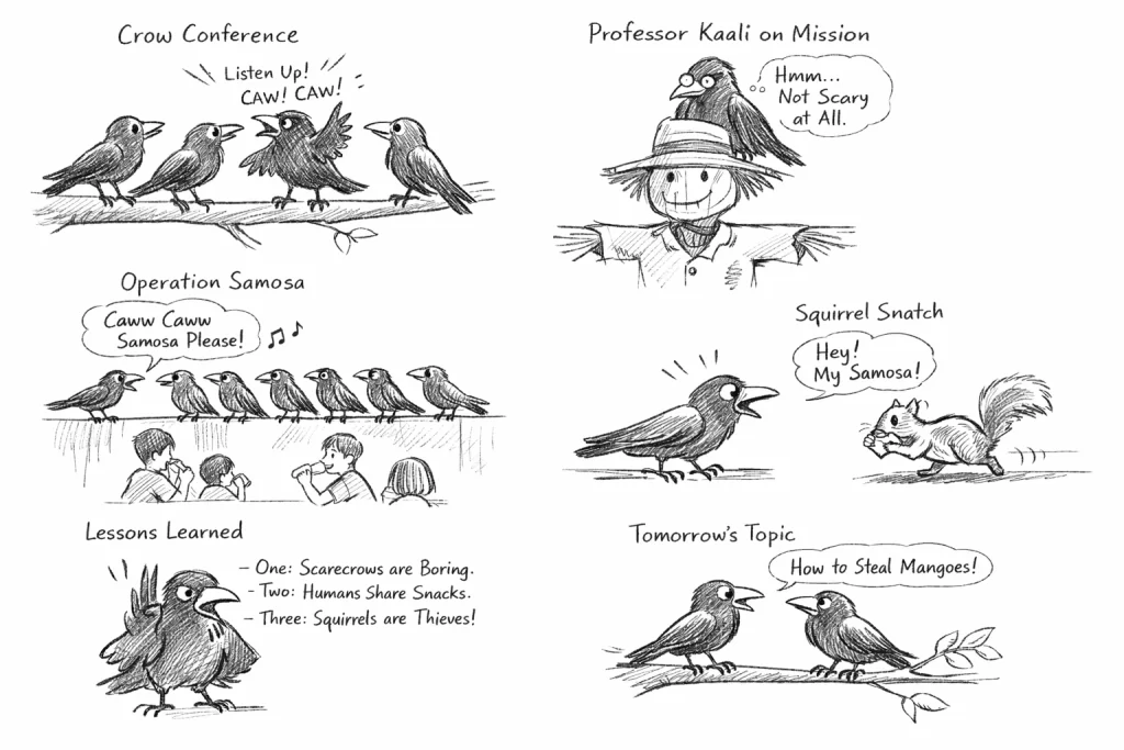 The Crow Conference on Mango Tree